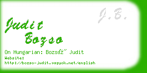 judit bozso business card